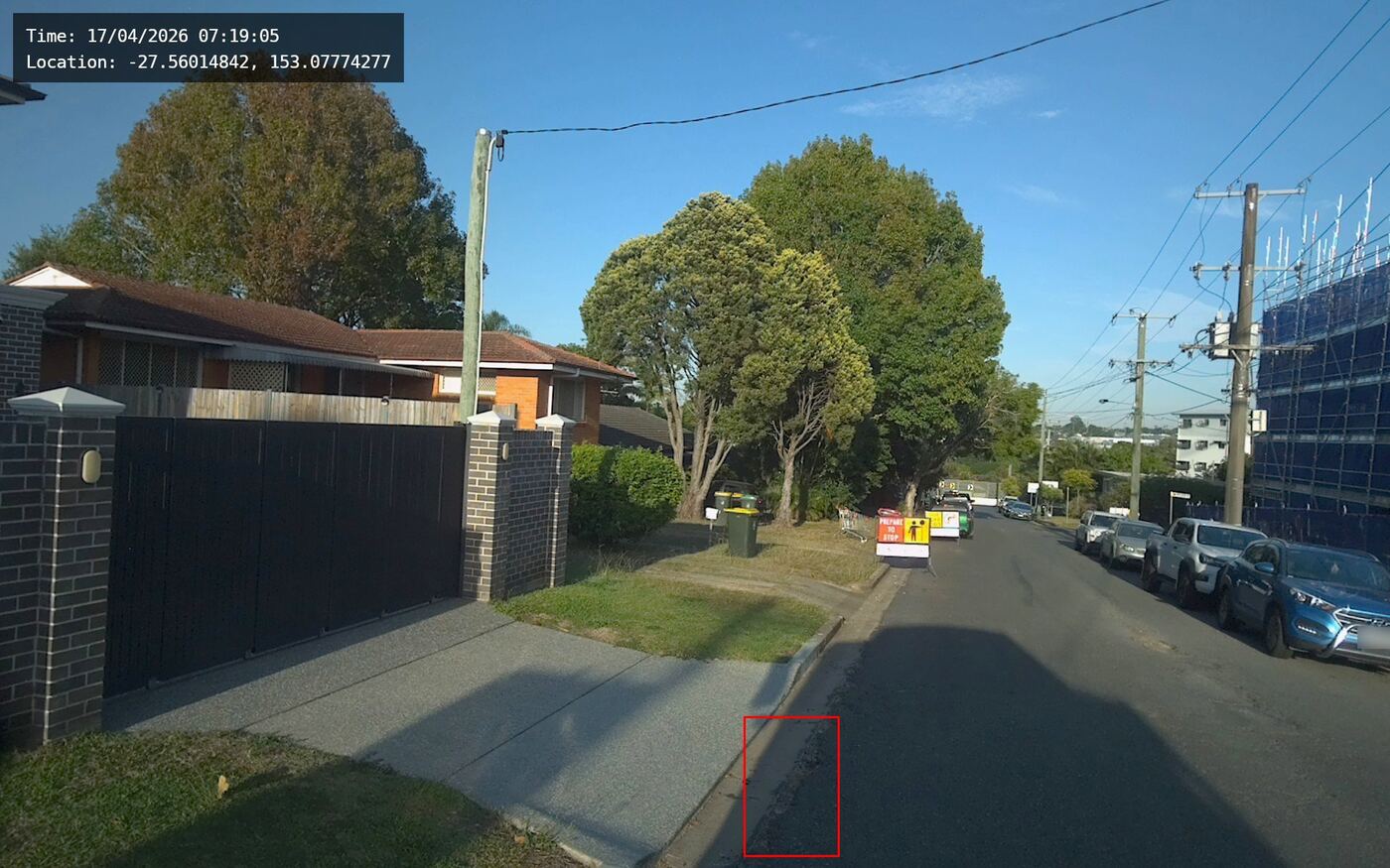 AI detection example: Edge damage